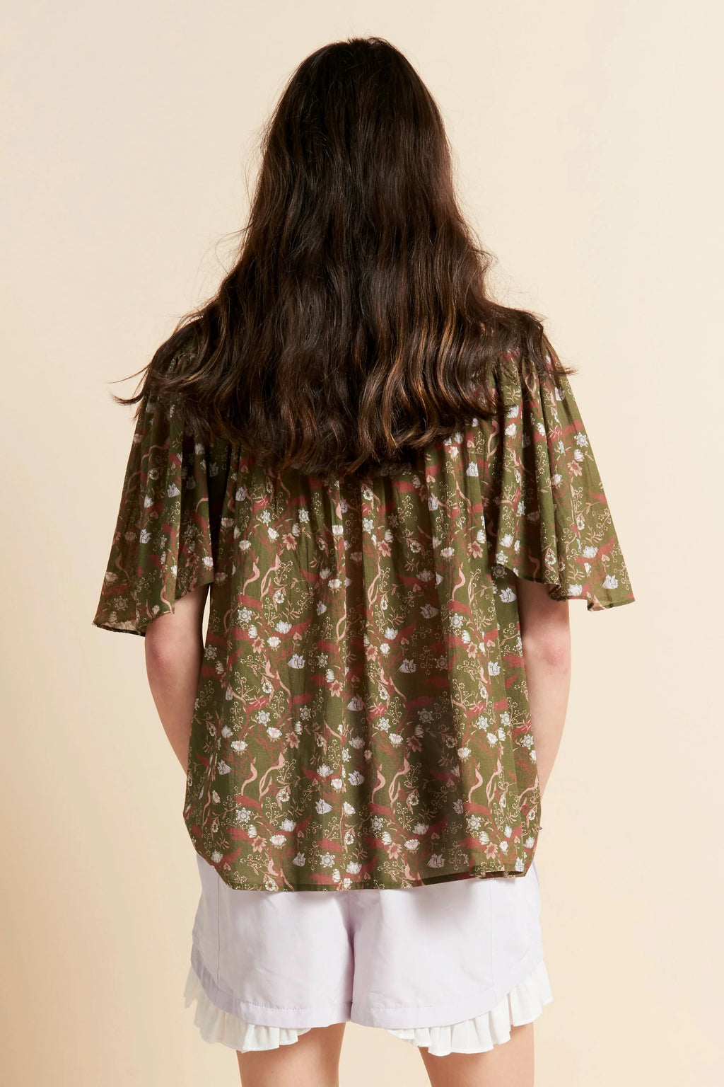Agnes Blouse - Olive Multi