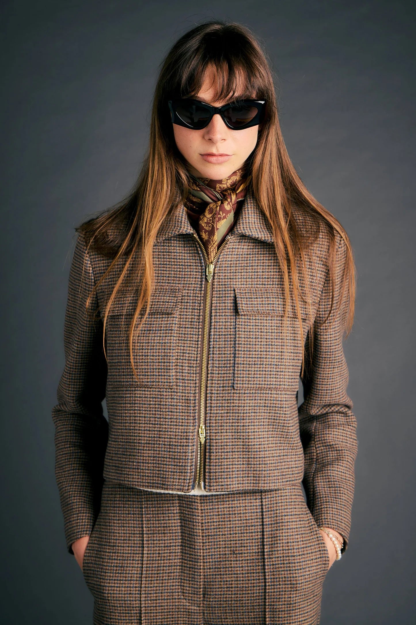 Landing Jacket - Brown Multi