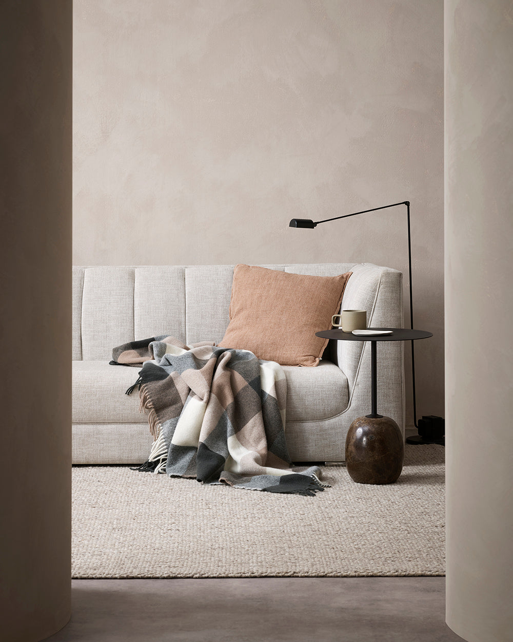 Flaxmill Cushion - Clay