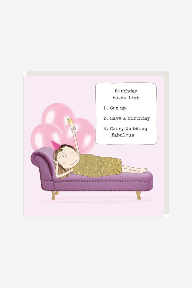 Birthday To Do List - Gift Card