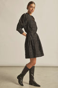 Paloma Dress - Black Check