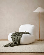 Richmond Throw - Dark Olive