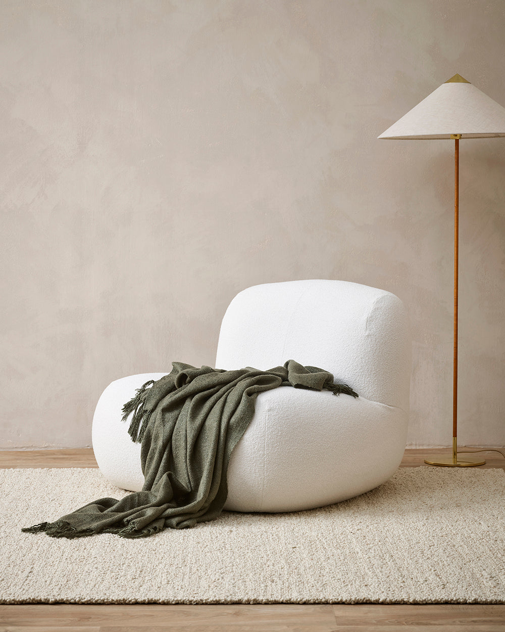 Richmond Throw - Dark Olive