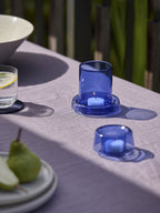 Small Cascade Hurricane Lamp - Cobalt