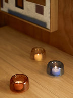 Cascade Tealight Holder - Cobalt