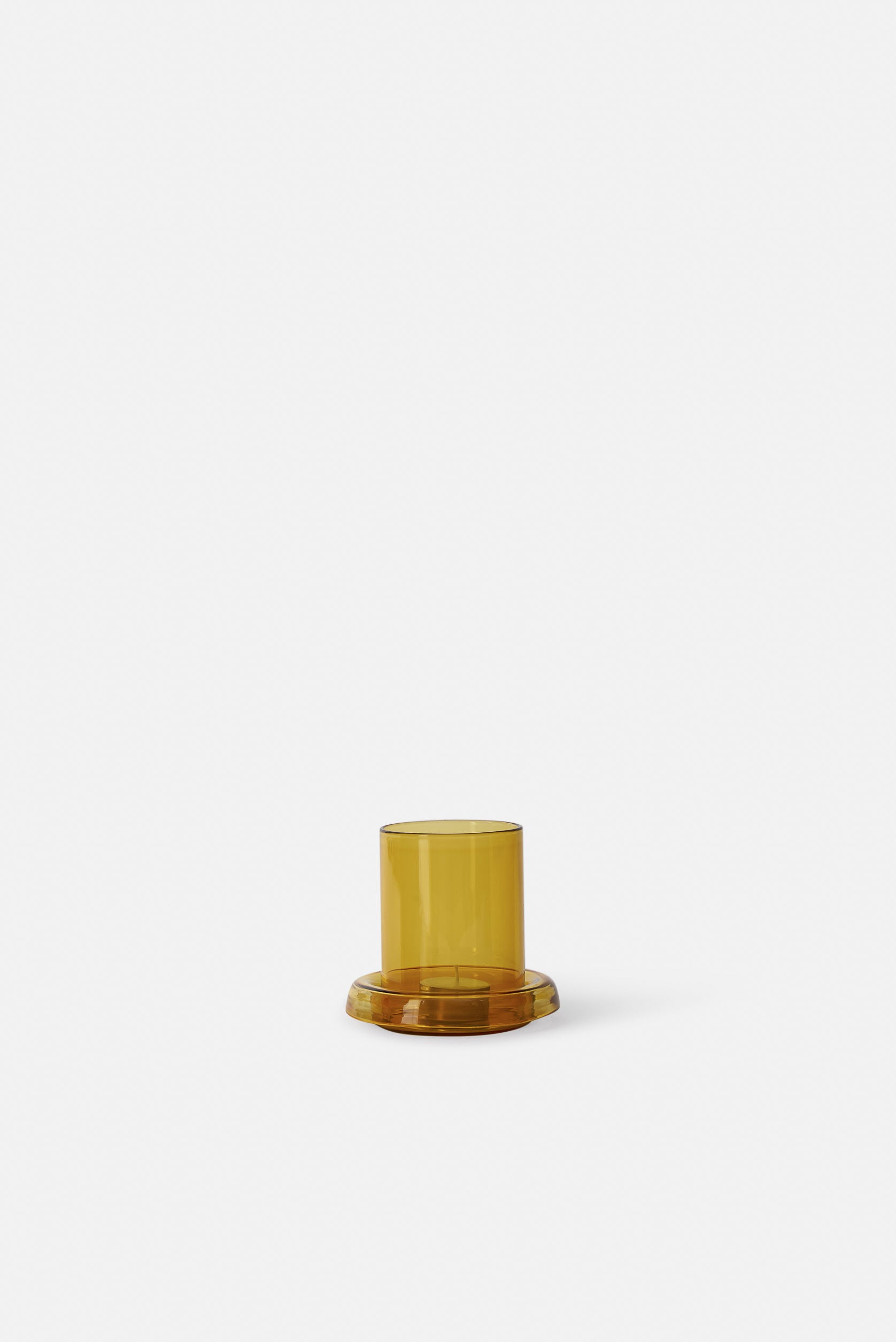 Small Cascade Hurricane Lamp - Honey
