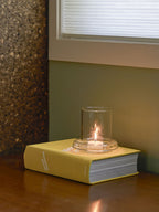 Small Cascade Hurricane Lamp - Clear