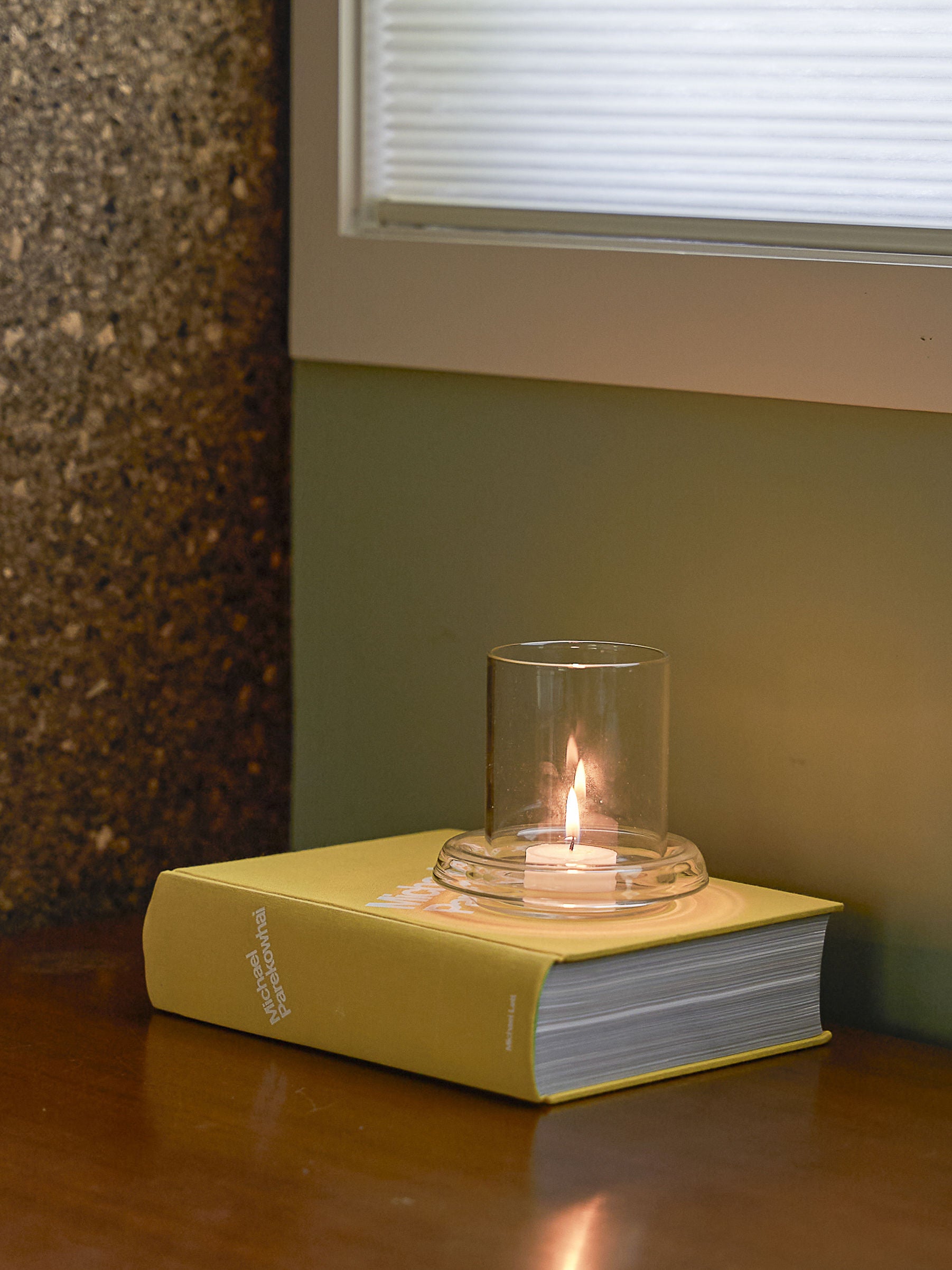 Small Cascade Hurricane Lamp - Clear