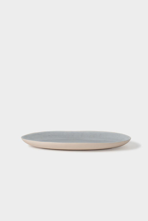 Finch Oval Platter - Grey/Natural