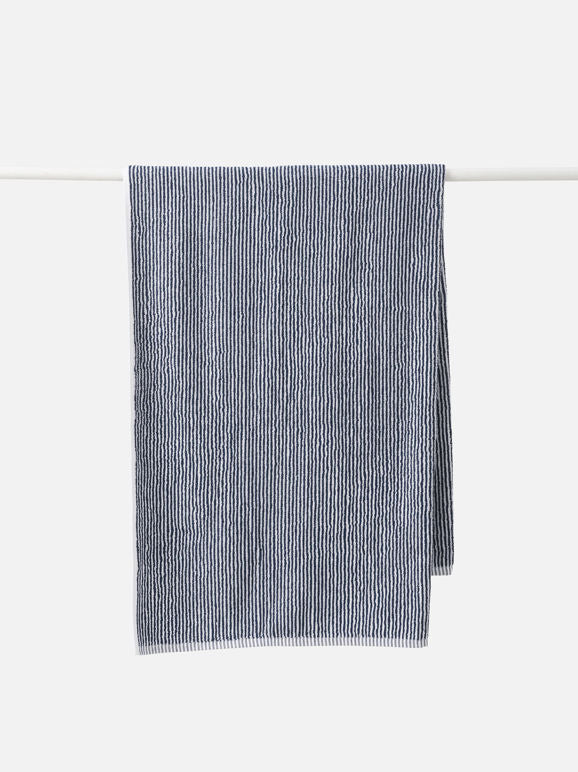 Stripe Cotton Towel Range - Navy/White