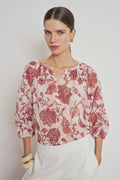 Vow Top - Rose Paisley