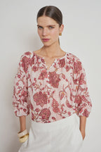 Vow Top - Rose Paisley
