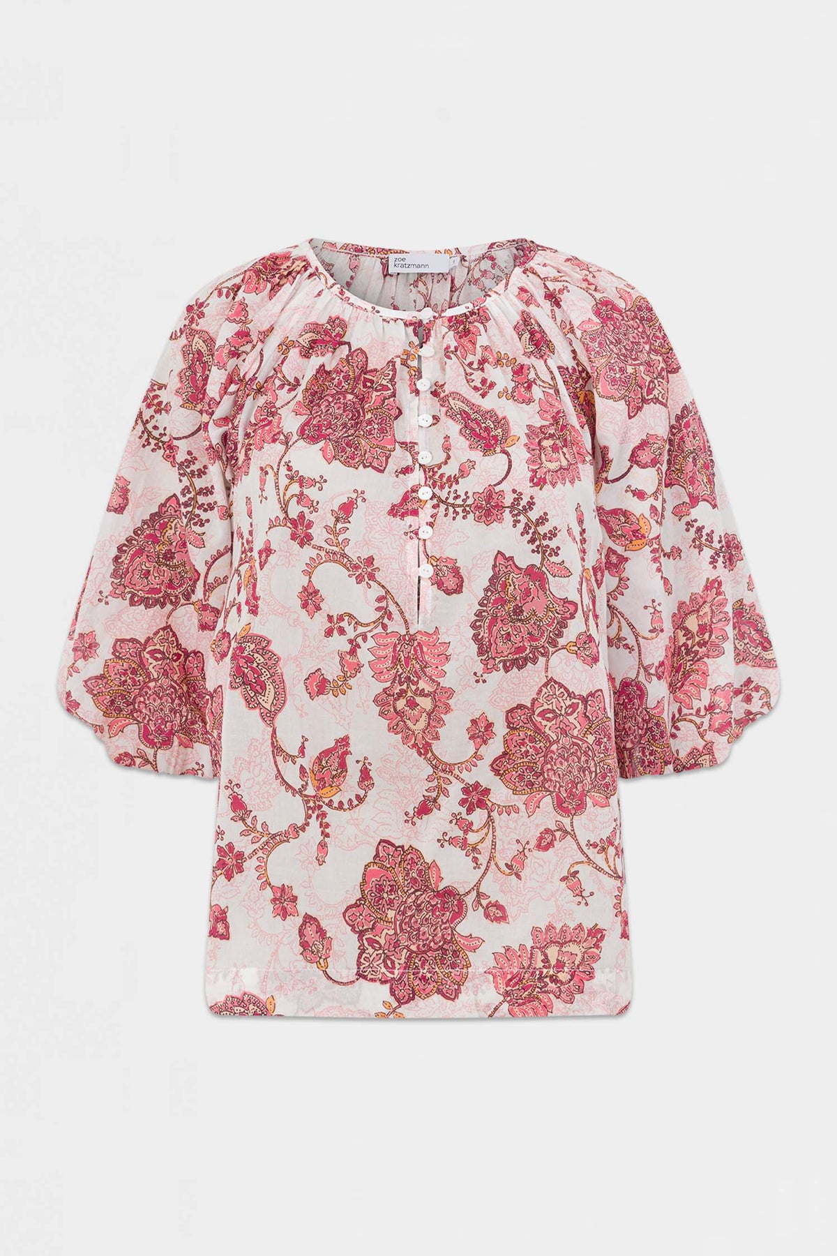 Vow Top - Rose Paisley