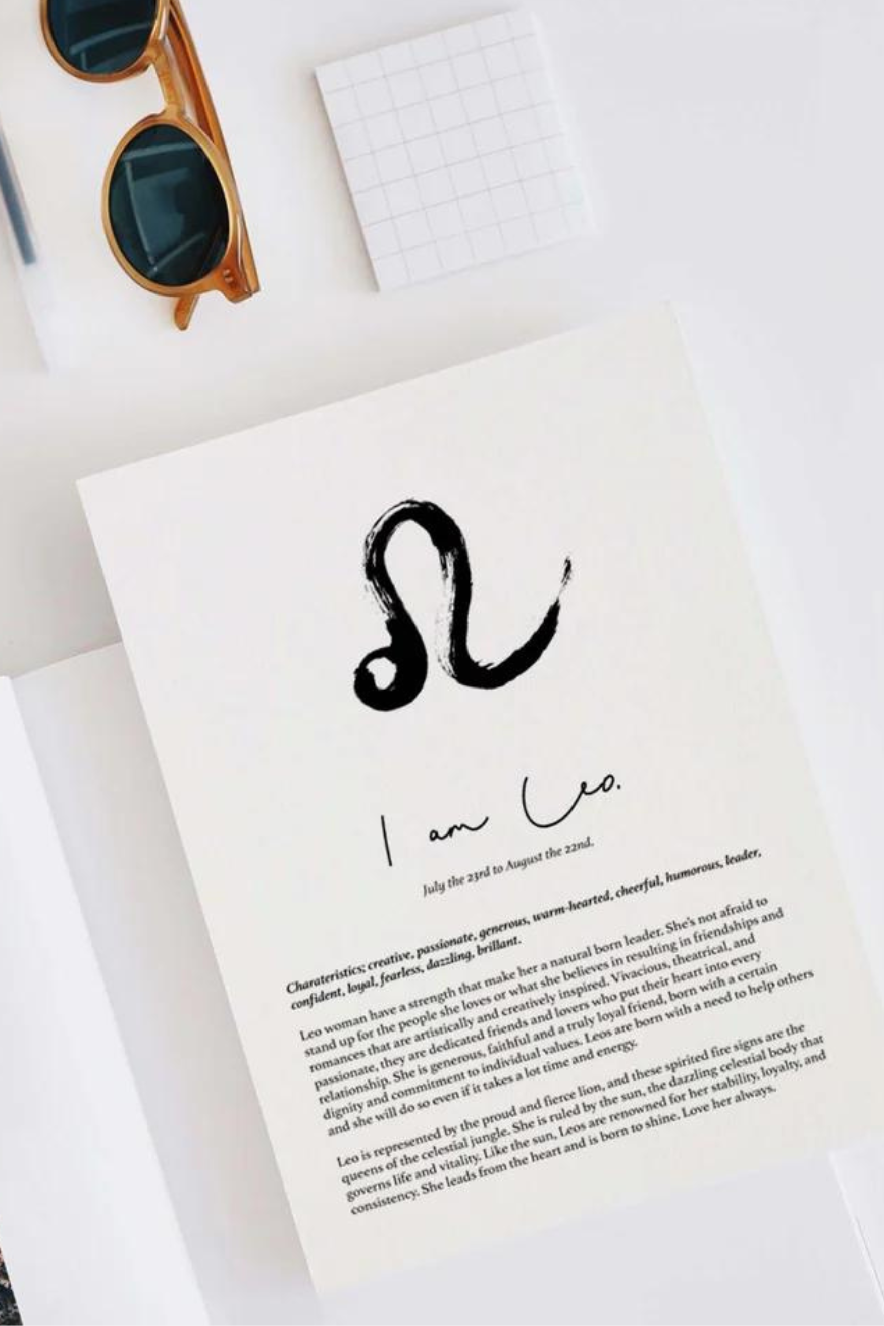 Star Sign Print - Leo