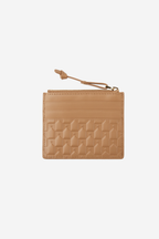 Monogram Zip Cardholder - Camel