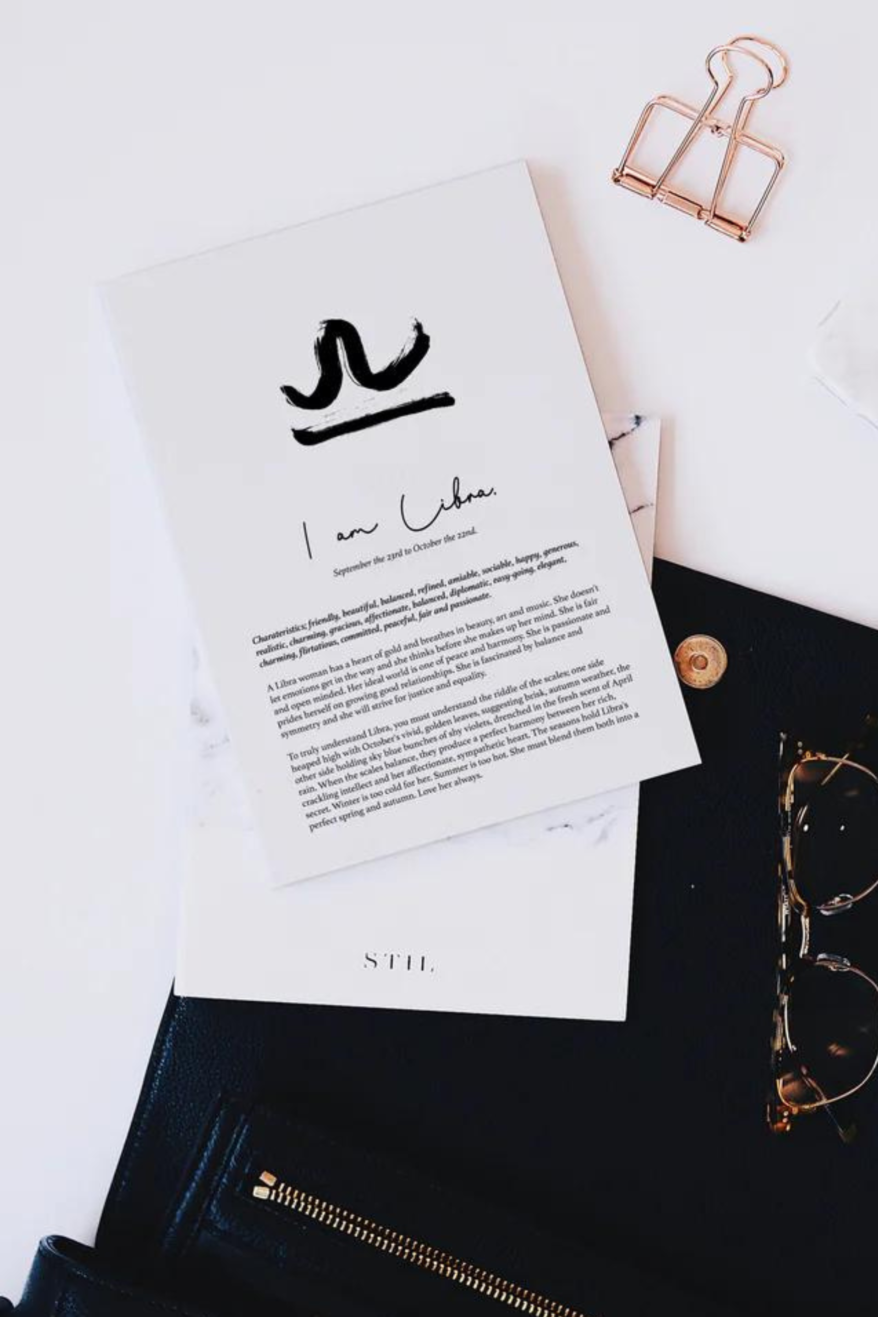 Star Sign Print - Libra