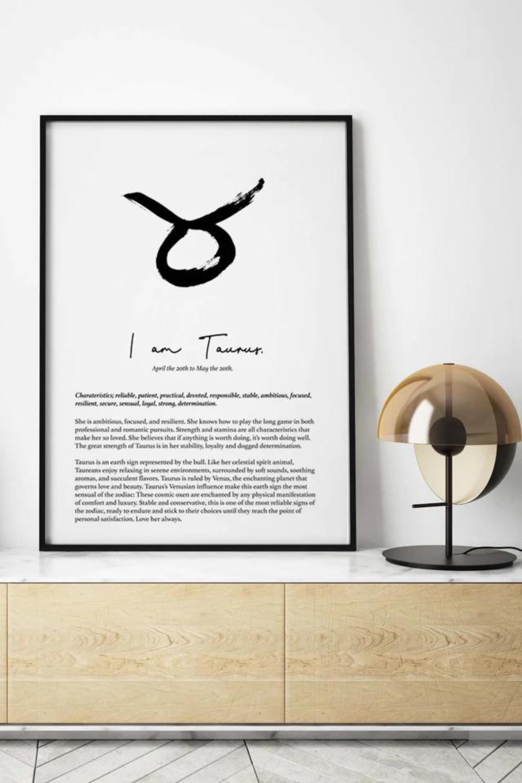 Star Sign Print - Taurus
