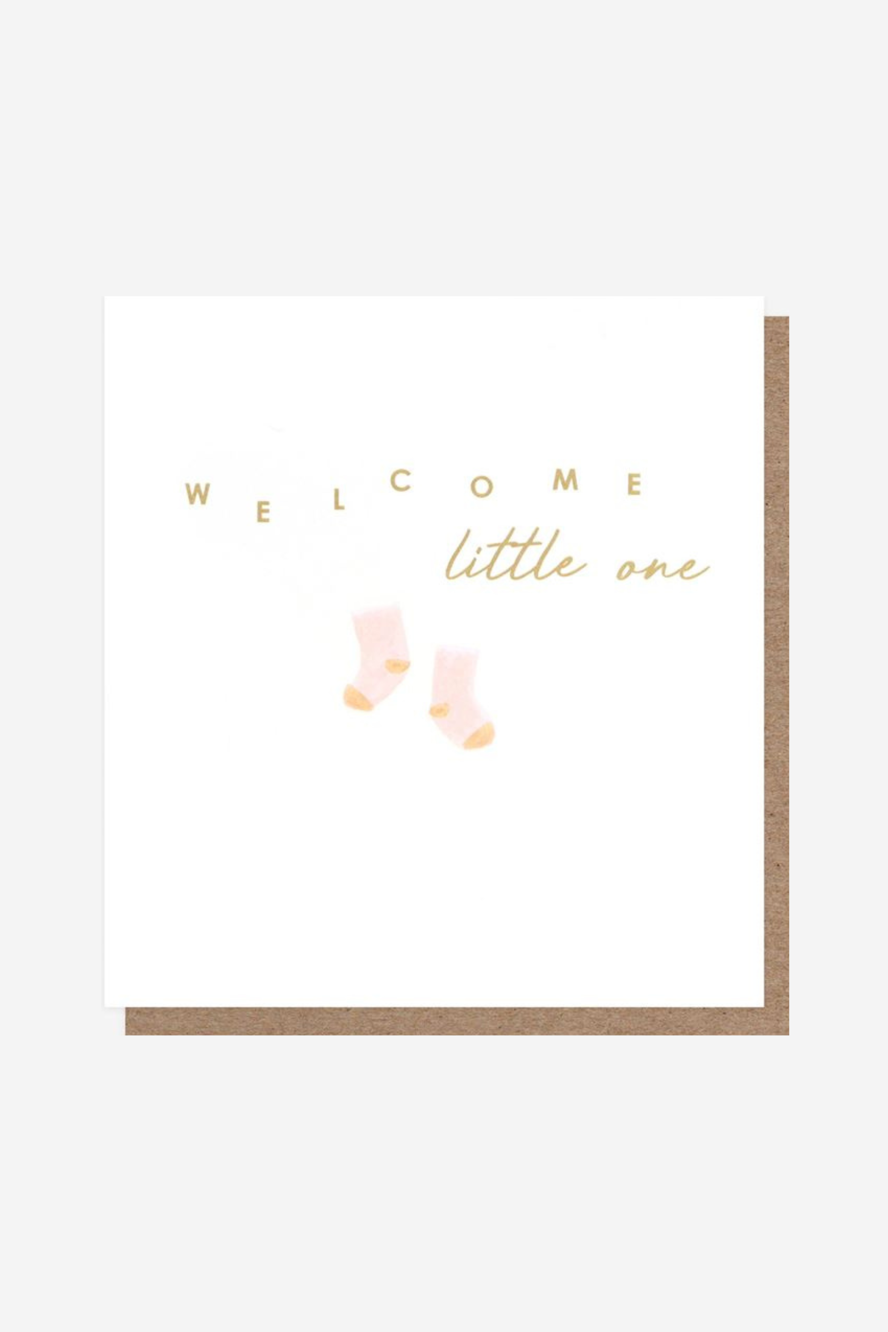 Welcome Little One Girl - Gift Card