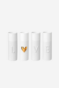 Love Mini Vases - Set of 4