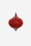 Glass Onion - Deep Red w/Beaded Finish