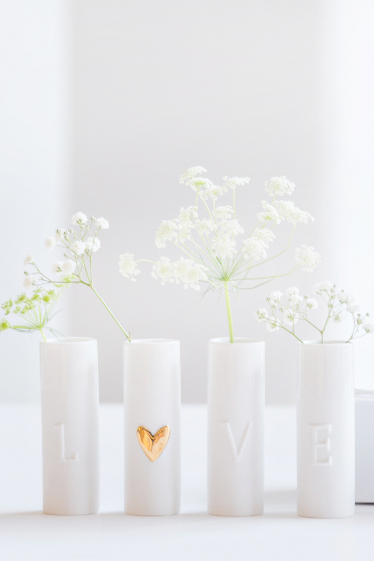 Love Mini Vases - Set of 4