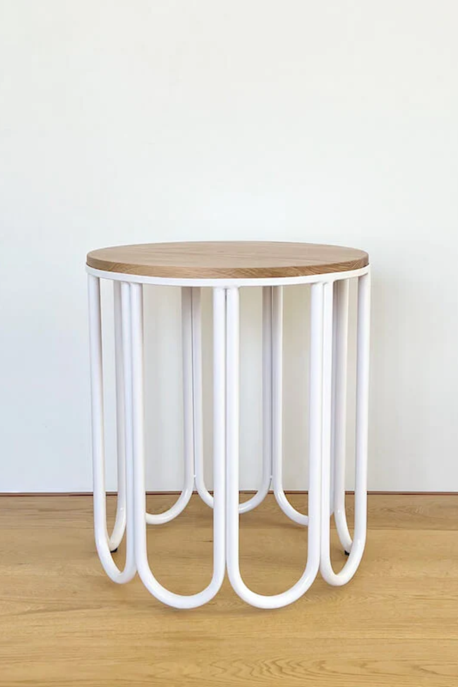 Montalto Oak Side Table - White