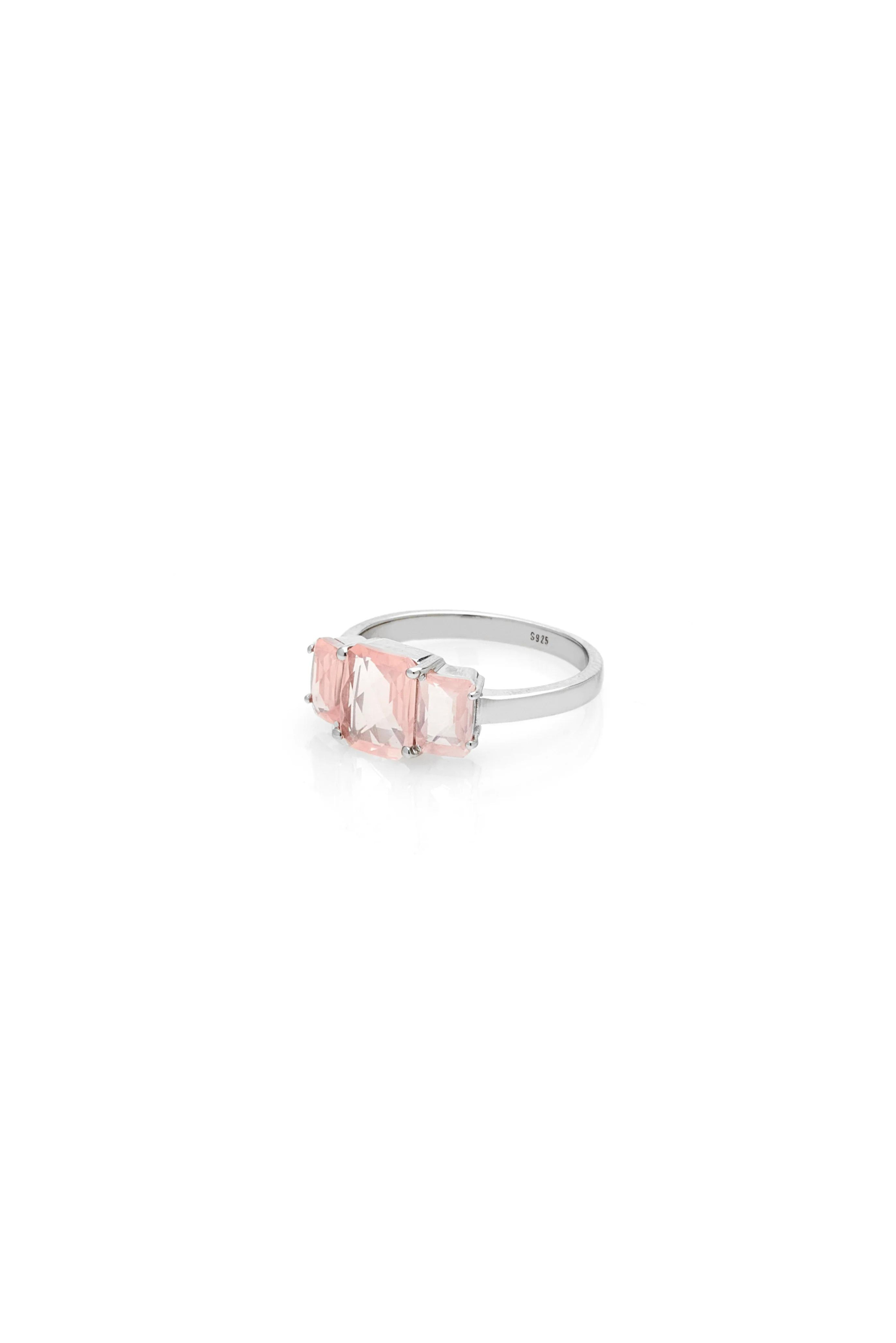 Reverie Ring - Rose Quartz/Silver