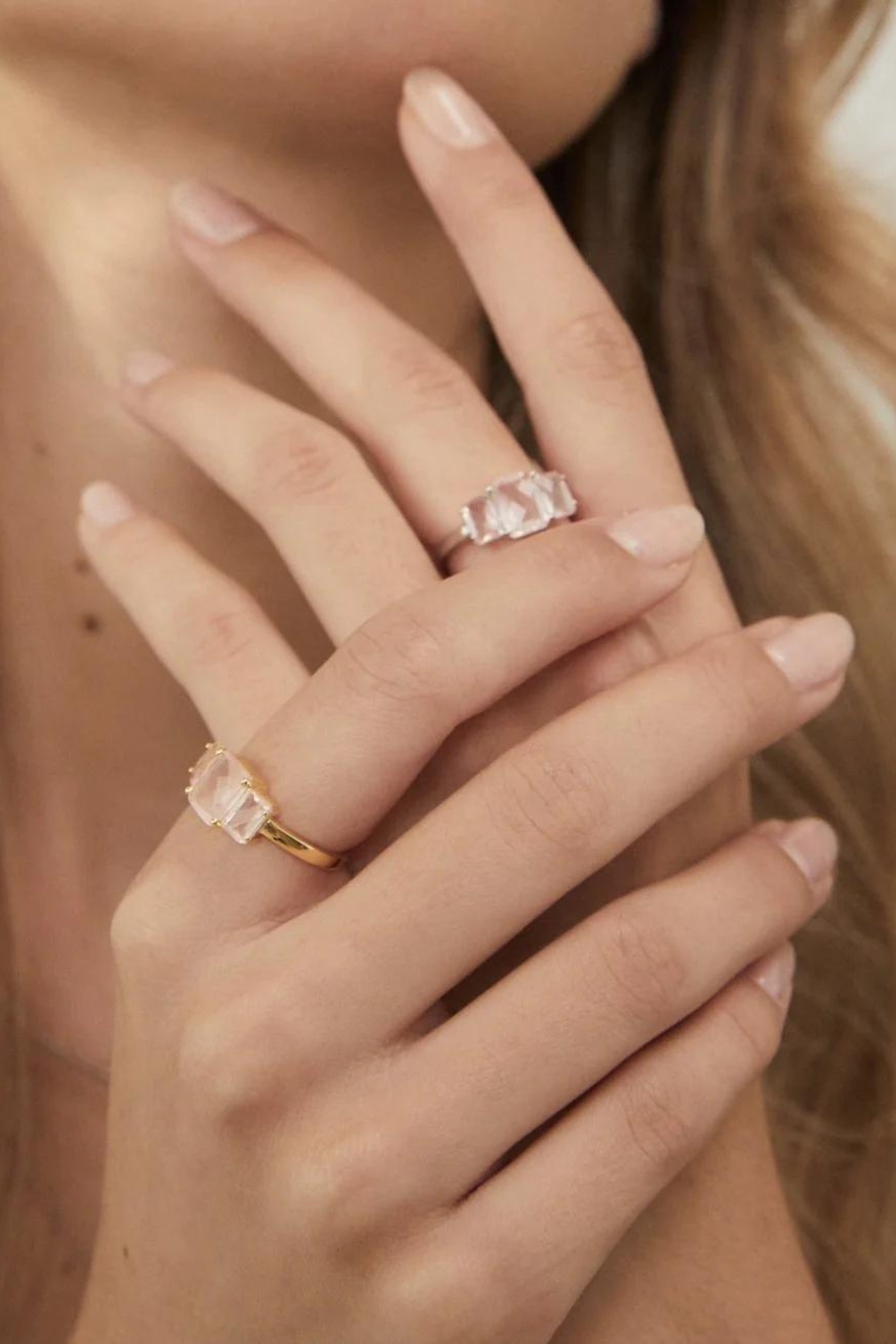 Reverie Ring - Rose Quartz/Silver