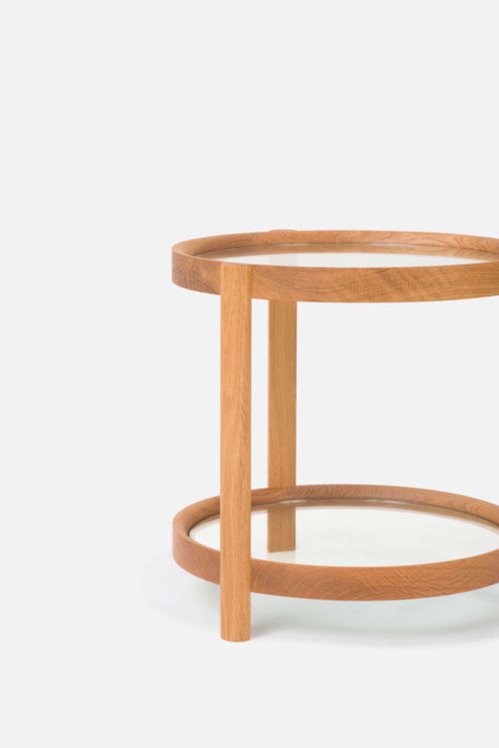 Column Side Table - Oak