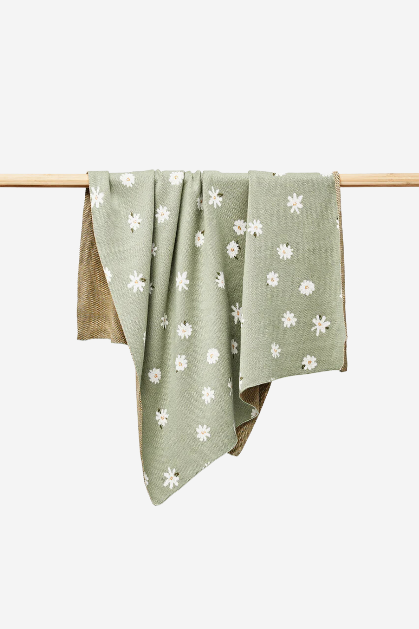 Daisy Organic Cotton Blanket - Thyme