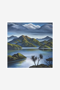Blue Air Art Print Box Frame