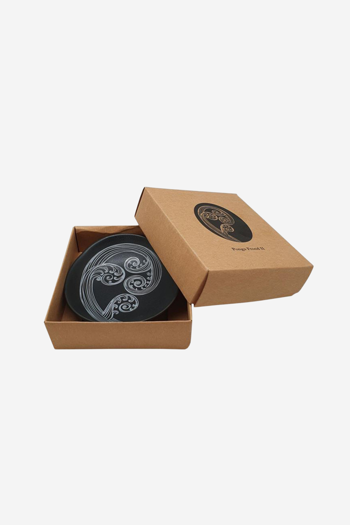 Ponga Frond Native Dish - Black