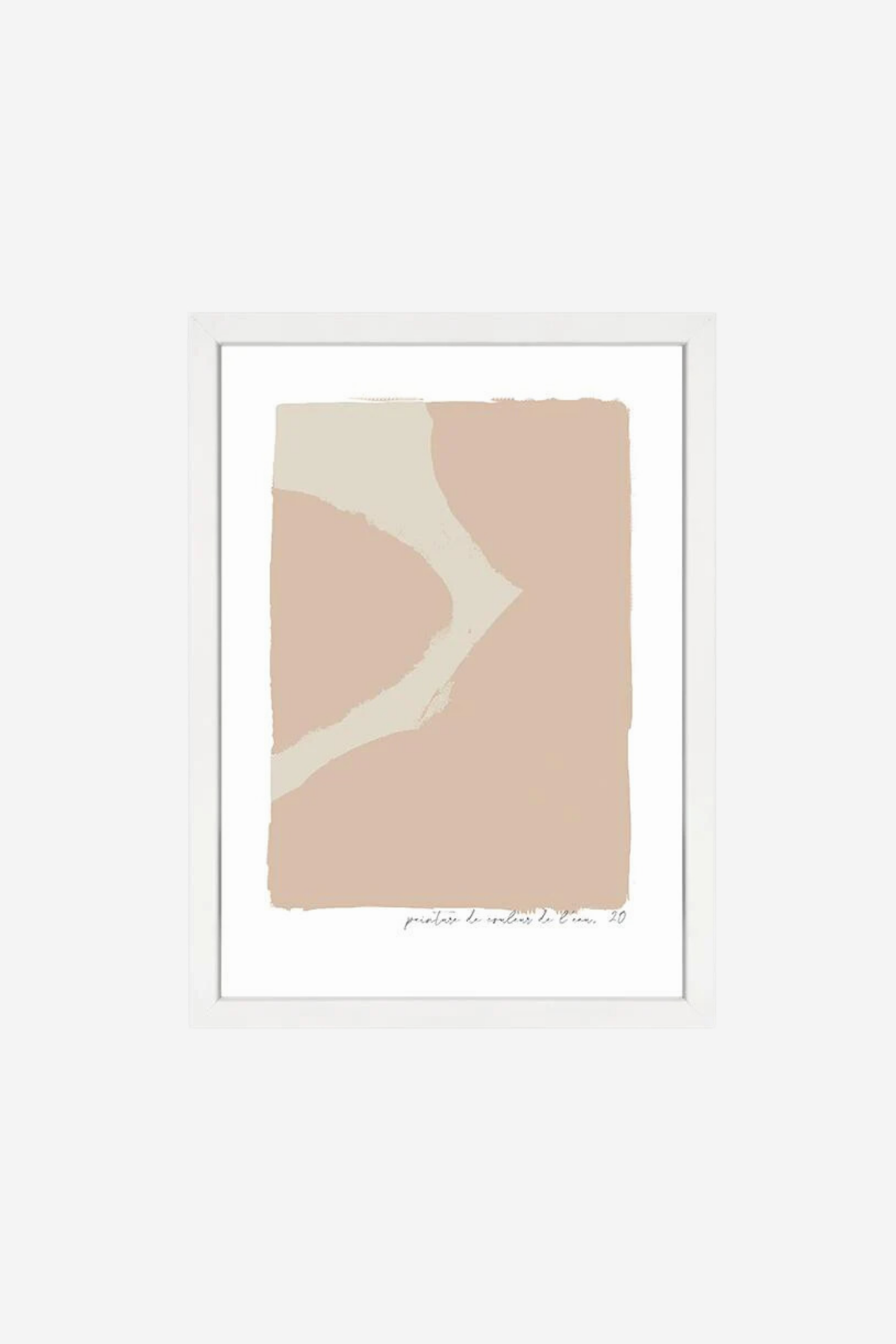 Ink Pink - White Framed Print