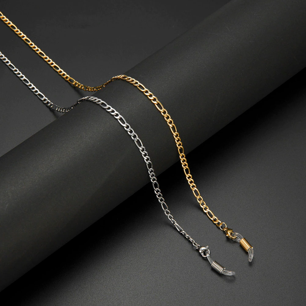 Sunglass Chain - Figaro Silver
